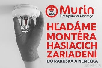 Montér hasiacich zariadení / sprinklerov