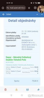 Separ štadión tehelné pole (10.10.2025)