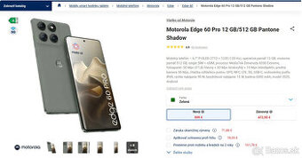 Motorola Edge 60 Pro 12 GB/512 GB Pantone Shadow