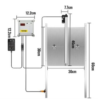 Automatické kovové dvierka pre kurníky