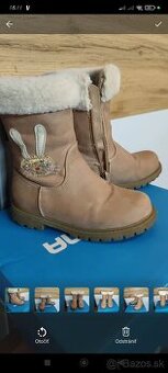 dievčenské zateplené čižmy - 1