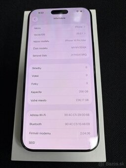 Apple iPhone 16 Pro Max Black 256GB