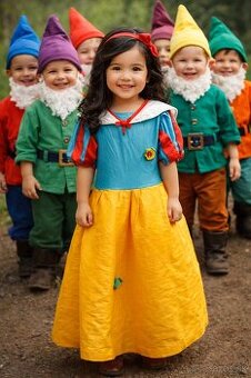 Šaty na karneval Snehulienka 104/110