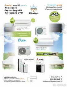 KlimaCoal - predaj,montáž a servis Klimatizácií