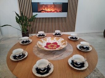Meissen (Mišeň) moka set 24. kar. zlato