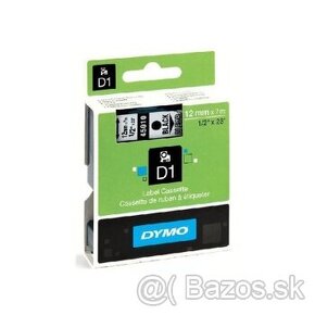 Dymo D1 45018,S0720580, 12mm x 7m,čierna tlač/žltý podklad