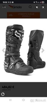 Fox motion x - velkost 44,5 nove
