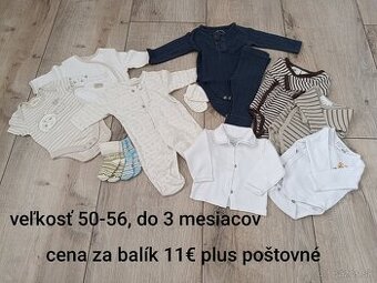 Detské chlapčenské oblečenie veľkosť 50-56