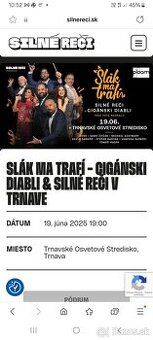 Vstupenky Silné reči + cigánski diabli