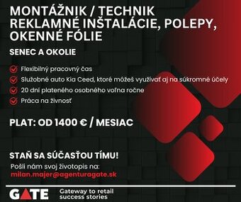 Montážnik / Technik reklamných inštalácií