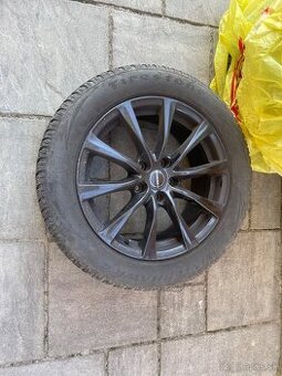 Disky Borbet RE black glossy 5x112 R17 + zimne pneu