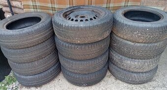 Plechové disky 5x112 R15, letná a zimná sada 195/65 R15