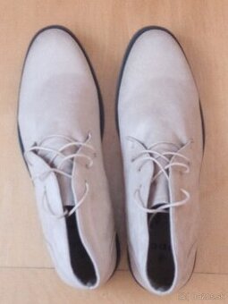 Pánske semišové topánky svetlohnedé-nové