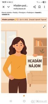 Hľadám 2 izbový byt na prenájom do 900 €
