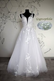 Nové svadobné šaty Gypsophila biele