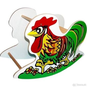 Drevený hojdací kohút - nový, rozbalený