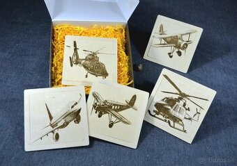 Drevené puzzle – Lietadlá a vrtuľníky