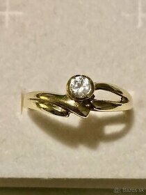 Zlatý dámsky prsteň s očkom Zlato 14kt