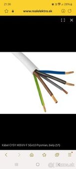 Kábel cysy 5x1