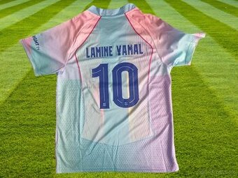Lamine Yamal detský dres FC Barcelona 25/26 pink/violet