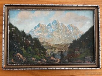 Obraz Josef Trunke, Vysoké Tatry olejomalba 36x54