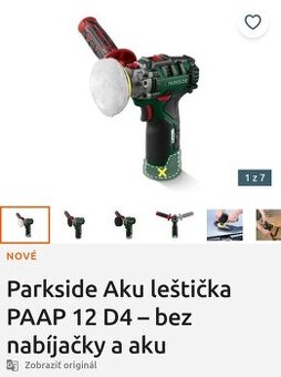 Parkside aku lesticka nová