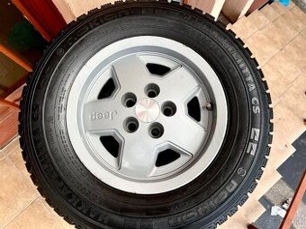 Jeep - originál hliníkové/liatinové disky - zimné pneumatiky