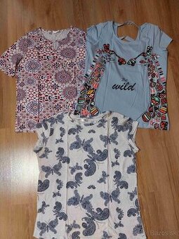 3x tričko Bonprix 40