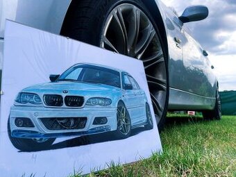 Predám kresbu bmw e46 - 1