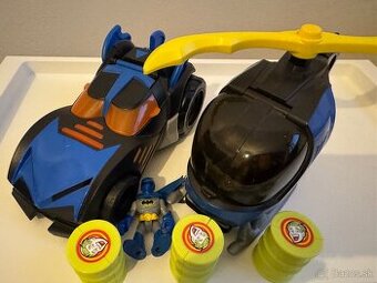 Sada Fisher price - auto, lietadlá, loďka,helikoptéra - 5 ks