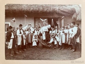 Václ. Bartoň - Na svatbě (1906) 4 orig. fotografie