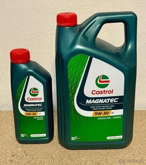 Predám motorový olej CASTROL MAGNATEC A5 5W-30 5L + 1L