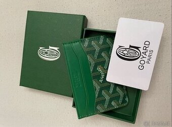 Goyard zelený cardholder