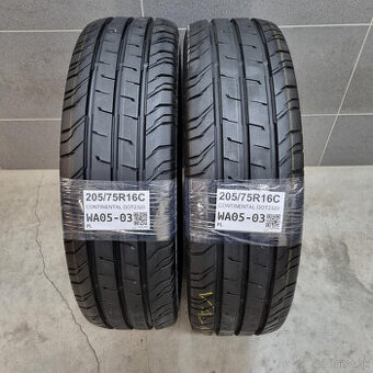 Letné dodávkové pneumatiky 205/75 R16C CONTINENTAL