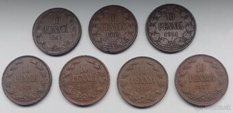 mince staré Fínsko - cárske Rusko