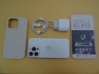 iPhone 13 PRO 128GB SILVER - ZÁRUKA 1 ROK - 100% BATERIA