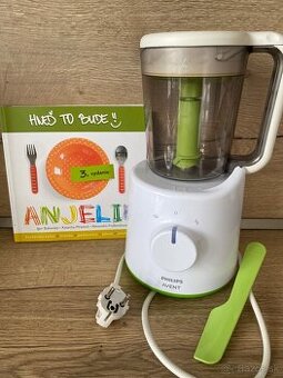 Philips avent parny hrniec s mixerom aj s knihou