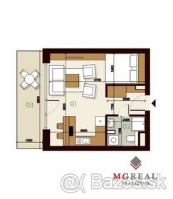 PREDAJ: Nový 1i byt s balkónom a pivnicou, Skalická, Nové Me - 1