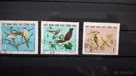 Poštové známky č.89 - Vietnam - vtáci