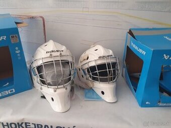 Brankárska maska BAUER 930 senior a junior biela