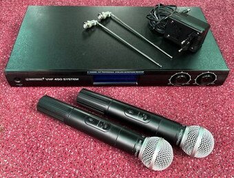 Omnitronic VHF-450 SET 2, bezdrôtový mikrofónny set VHF