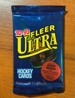 1992-93 Fleer Ultra hockey cards, kartičky nhl
