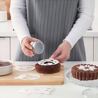 Dekoračné šablóny na koláče alebo kapučíno IKEA - nové