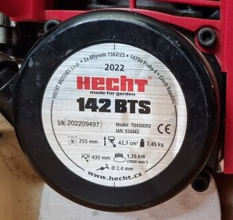 Krovinorez Hecht 142 BTS, benzínový - nepoužívaný