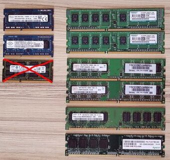 DDR2 DIMM, DDR3 DIMM, DDR3 SODIMM