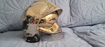 03. Hasičská zásahová prilba CGF Gallet strieborná (8013)