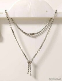 Štrasový náhrdelník - bižutéria