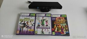 Kinect (xbox360)+3x hra+adapter