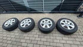 Hliníkové disky R16 5x112 Audi + zimné pneu