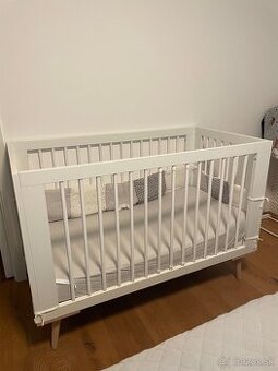 Detská postieľka Little Sky Sofie 120x60cm + matrac
